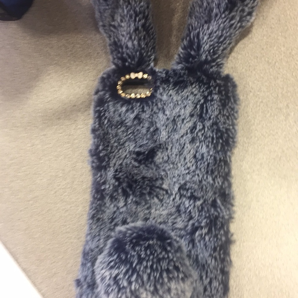 iPhone 6Plus Blue and Grey Bunny Case